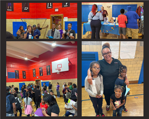 students visiting teachers in their classroom